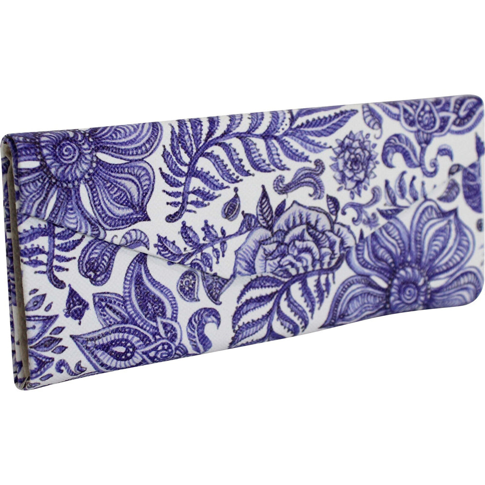 2PK LVD Vintage PU/Cardboard 16cm Eye-Glasses Case Triangle