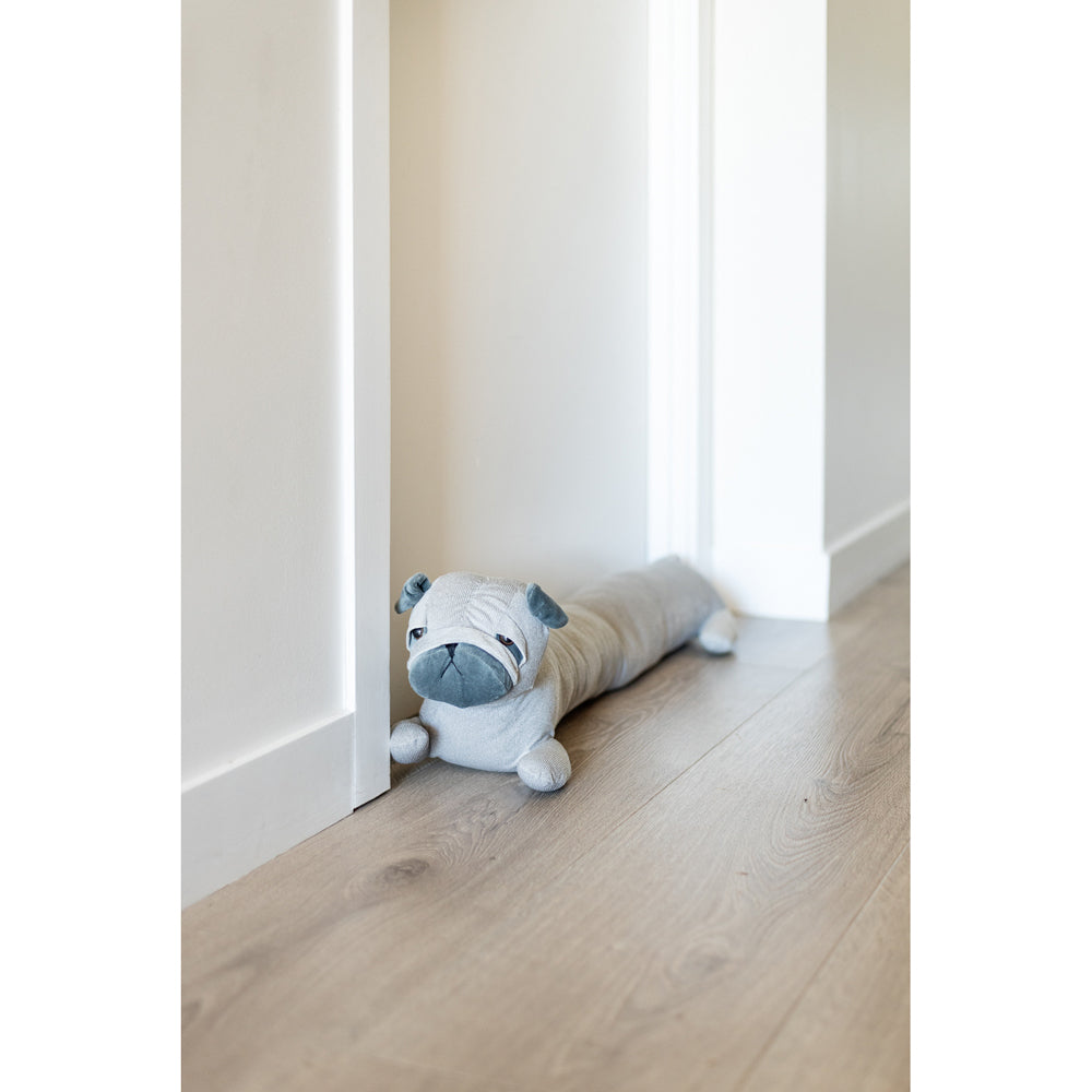 Darlin Cotton 90x10cm Hudson Long Door Draft Stop Grey/Black