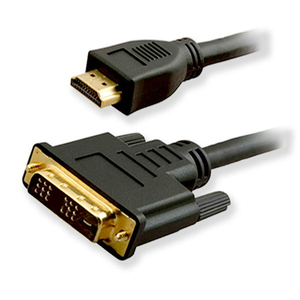 3x Sansai 2m HDMI Plug to DVI Plug Cable
