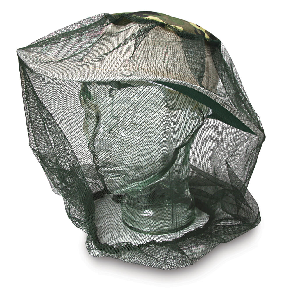 4PK Elemental Compact Mosquito Head Net Insect Protection 60cm - Black