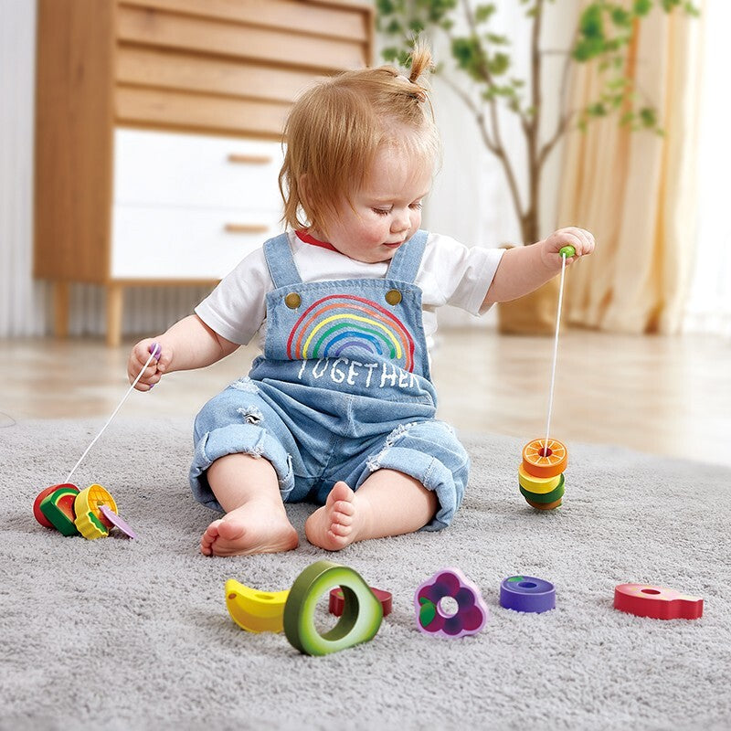 Hape Caterpillar Fruit Feast Kids Educational Toy 18m+