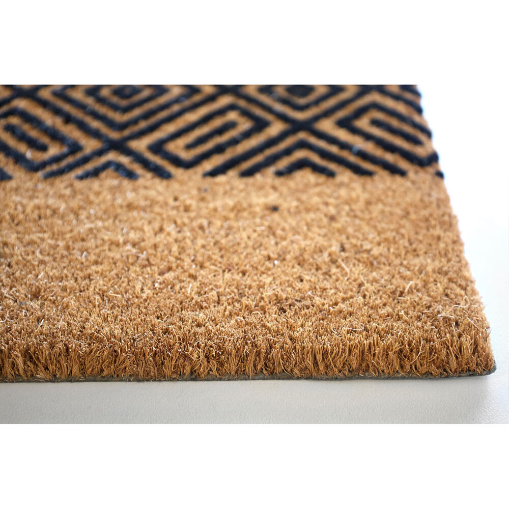 2PK Maine And Crawford Welcome Multi Square & Rectangle Design Doormat 70x40cm