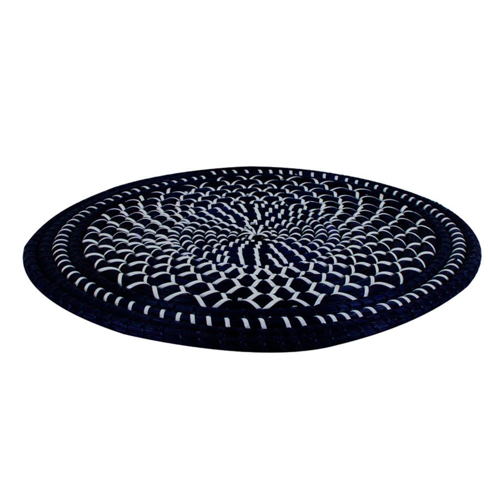 Maine & Crawford Holmes Indigo 38cm Centerpiece Placemat Large