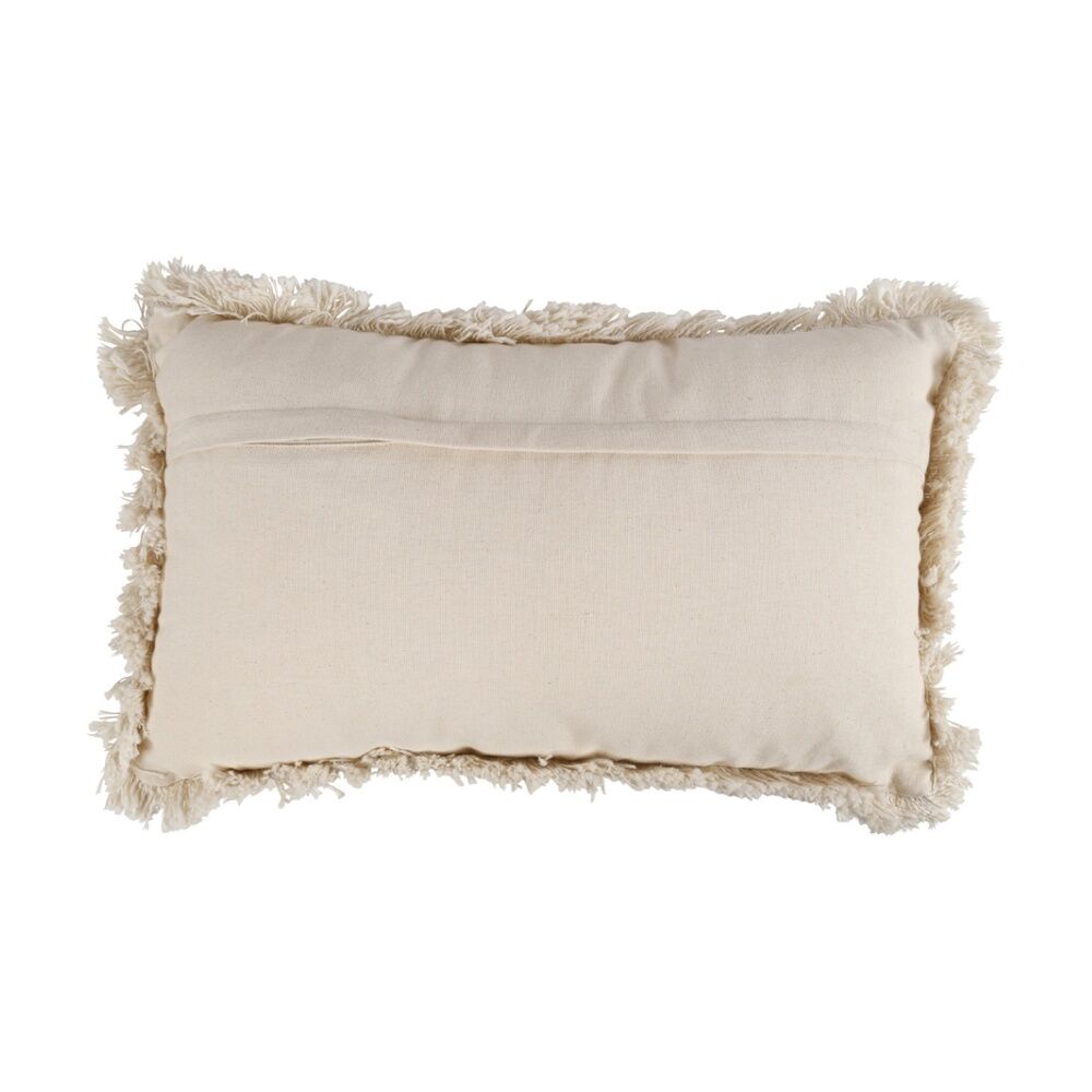Maine & Crawford Cora 50x30cm Stripe Cushion w/ Fringing - Gold