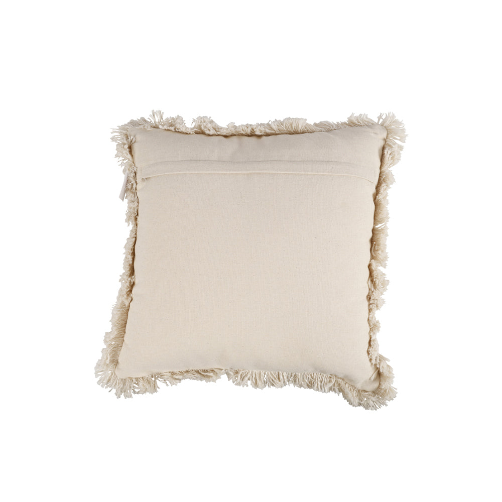 Maine & Crawford Cora 40x40cm Stripe Cushion w/ Fringing - Gold