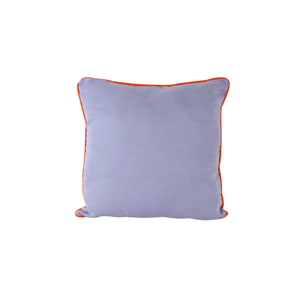 Maine & Crawford 50cm Beulah Faux Suede Filled Cushion w/ Piping