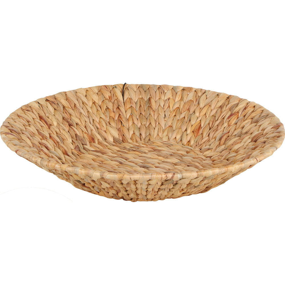 Maine & Crawford Hyace 45x10cm Round Hyacinth & Wire Basket - Natural