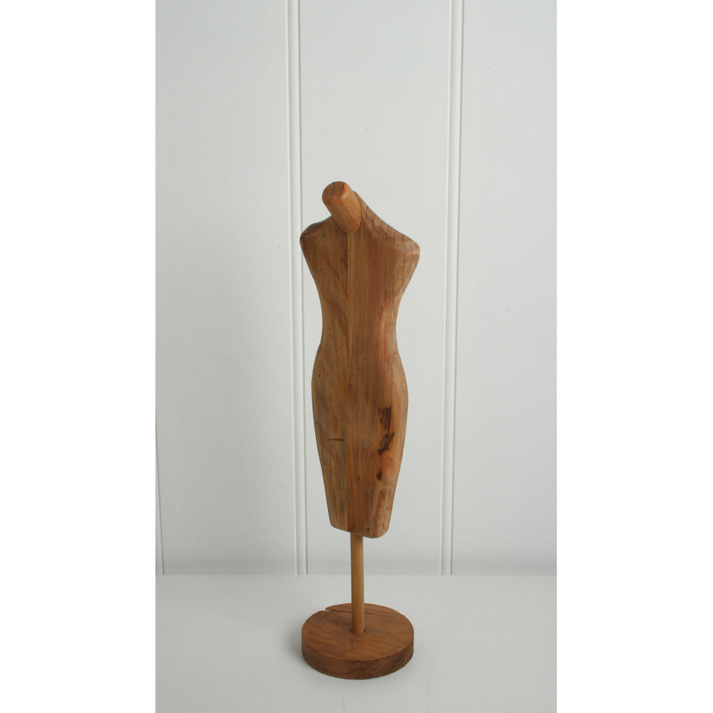Maine & Crawford Calix 43cm Wood Mannequin Jewellery Holder - Natural
