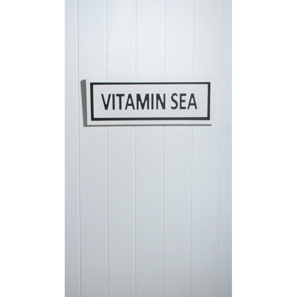 Maine & Crawford Hume Wood 45x17cm Vitamin Sea Sign