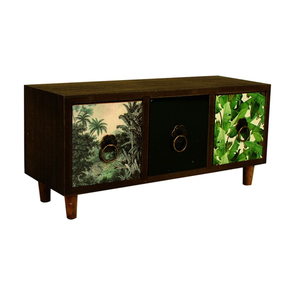 Maine & Crawford 3-Draw Lucaz Jungle 28cm Mini Drawer
