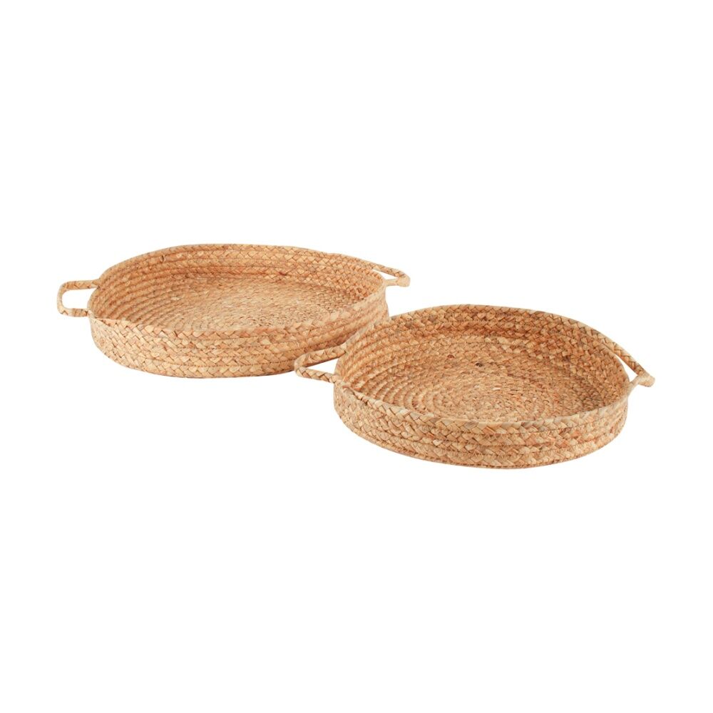 2pc Maine & Crawford Ali 40cm Seagrass Display Tray w/ Handle - Large