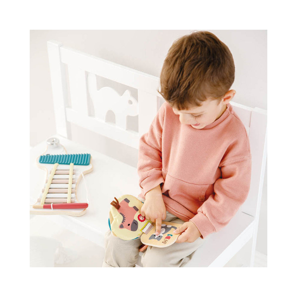 Hape Baby Book Bella Interactive Learning Toy for Infants 10M+