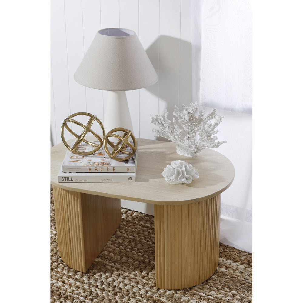 Maine & Crawford Seb 17cm Aluminium Gold Plated Sphere Decor - Brass