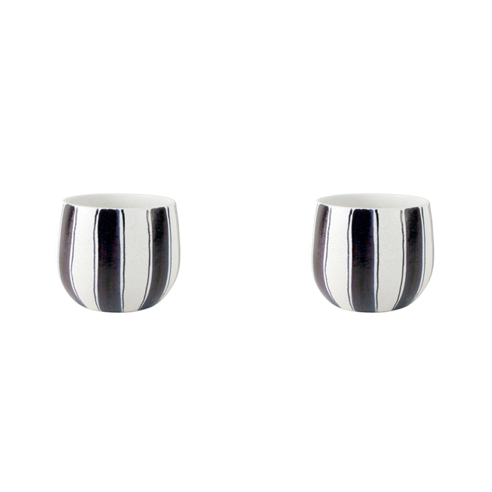 2PK Maine & Crawford Arsenio 13.5x11cm Ceramic Plant Pot Planter - Blue/White