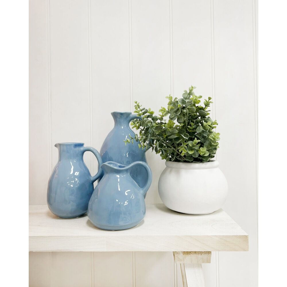 Maine & Crawford Cahal 21x16cm Porcelain Jug - Baby Blue
