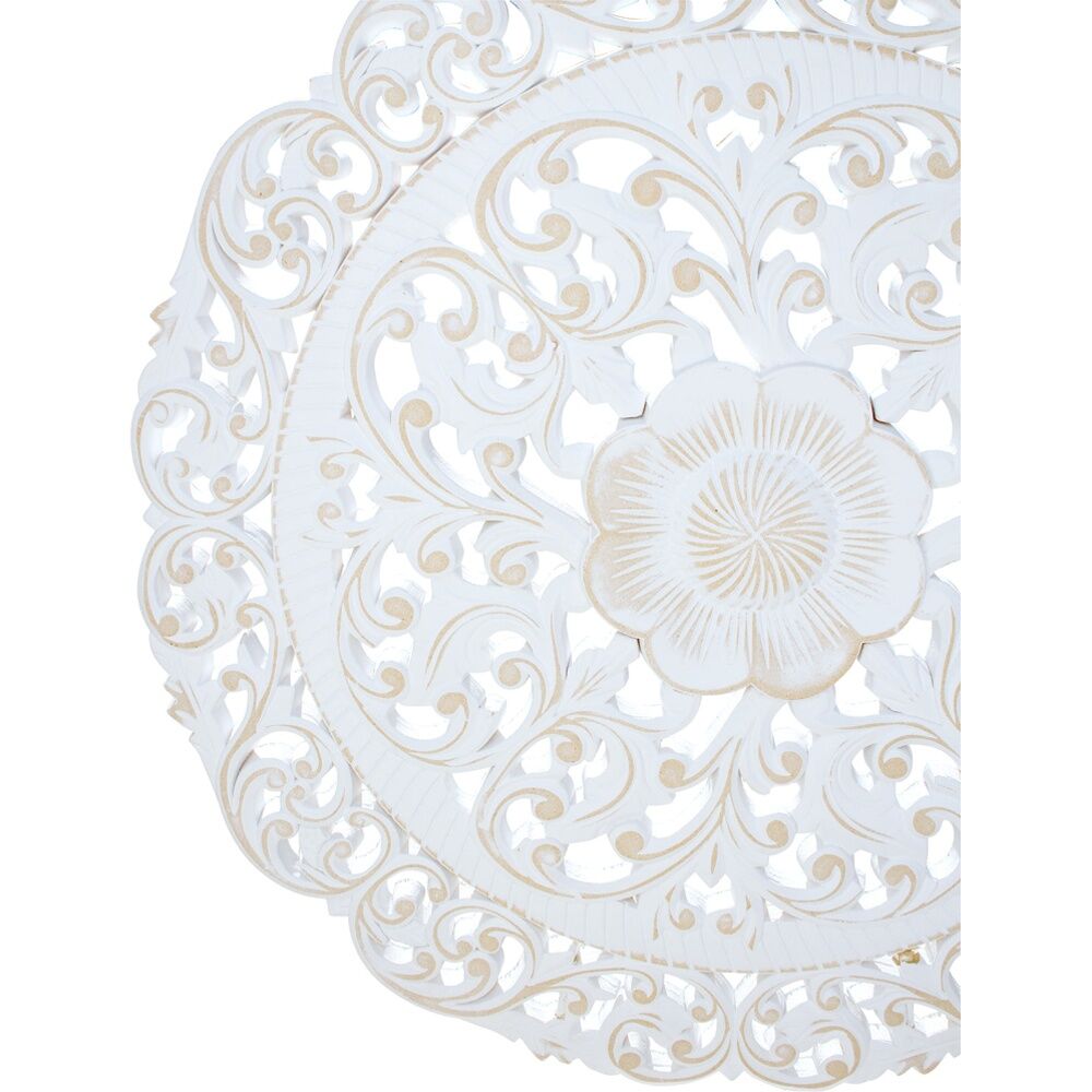 Maine & Crawford Celeste 60cm Round Ornament On Stand - White