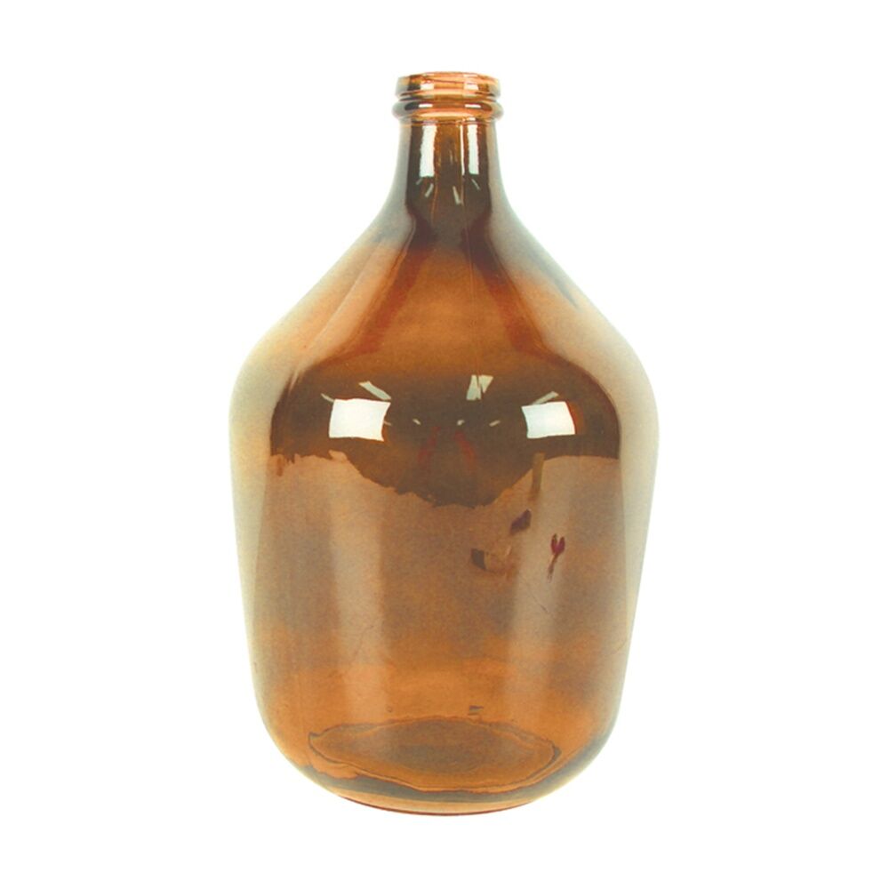 Maine & Crawford Burch Bottle Neck 38x23cm Glass Vase - Burnt Orange