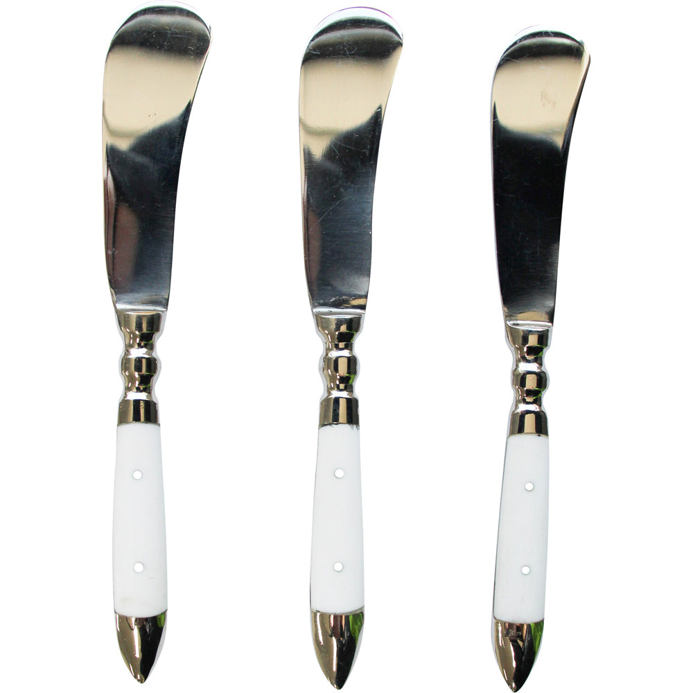 LVD Spreaders Francoise White 3pc Home Kitchen Serveware/Tableware