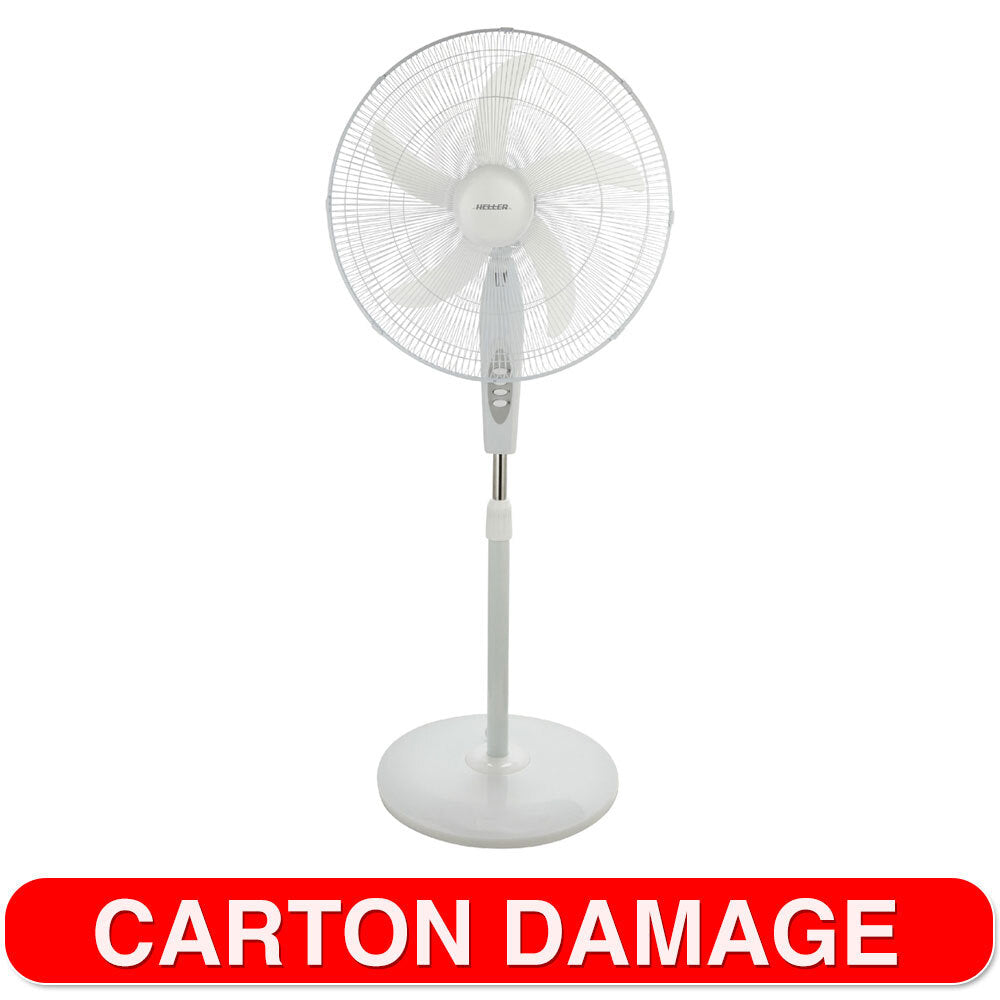 Heller Deluxe 50cm Pedestal Stand Fan Oscillating - White
