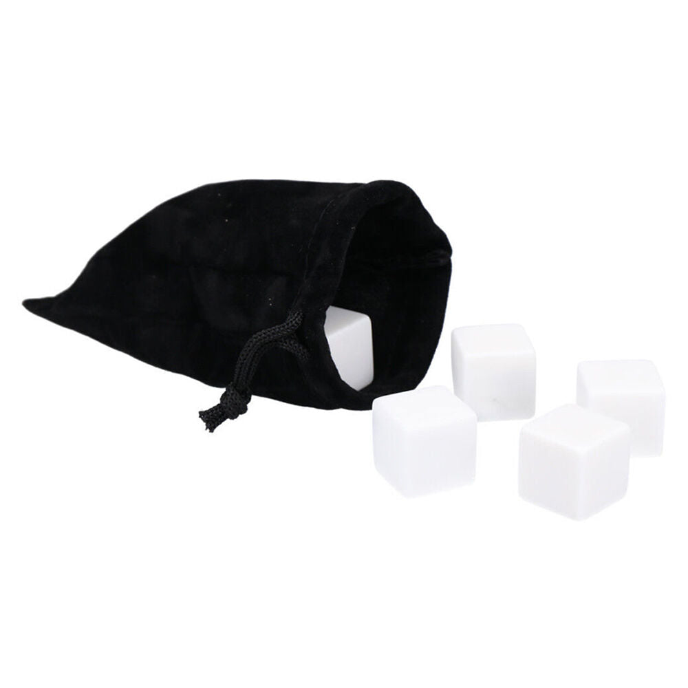 9pc Barcraft Gin Stones/Ice Cubes w/ Pouch Set - White