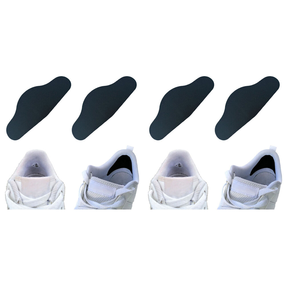 4pc Trainer Armour Heel Hole Preventer Feet Support Black
