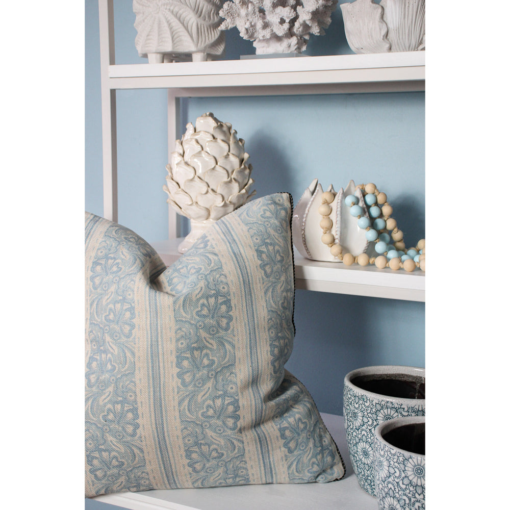 LVD Seat Cushion Blue Hemp PolyLinen 50cm Home Decor