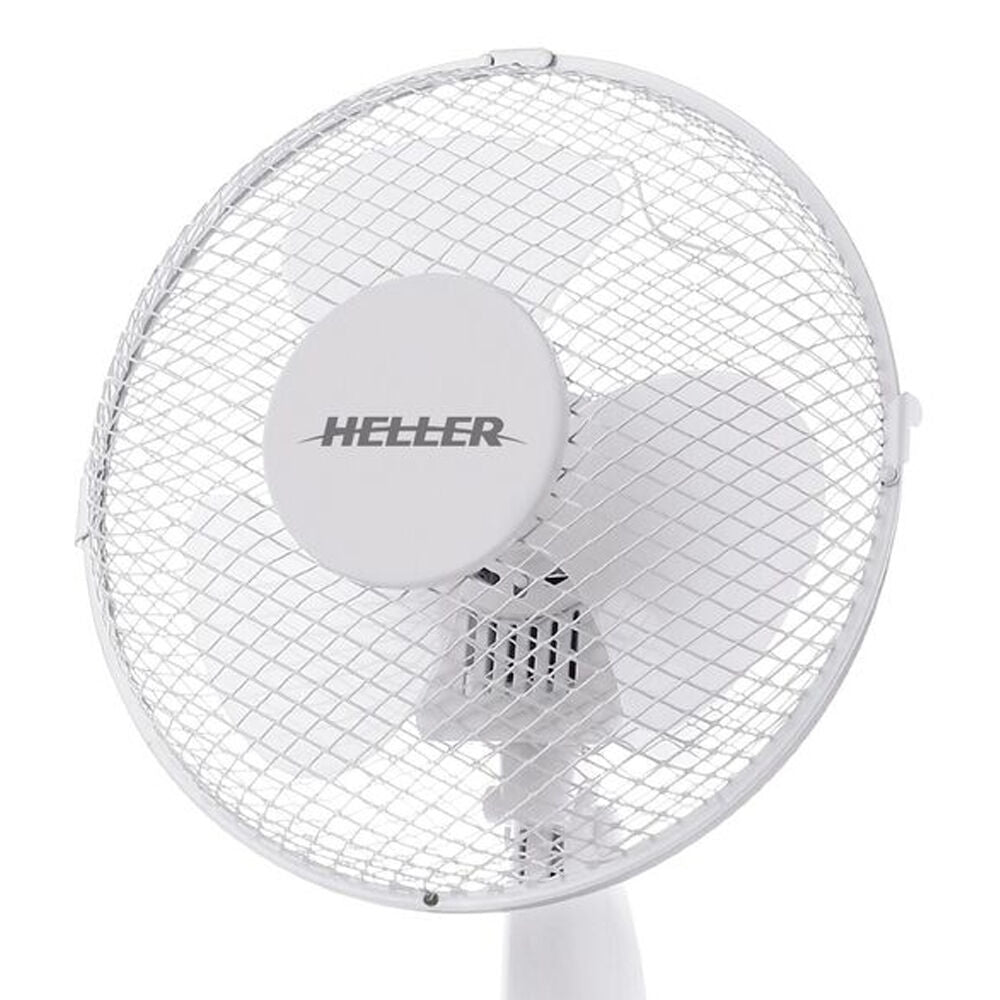 Heller 23cm Compact Cooling Home/Office Desk Fan 20W - White