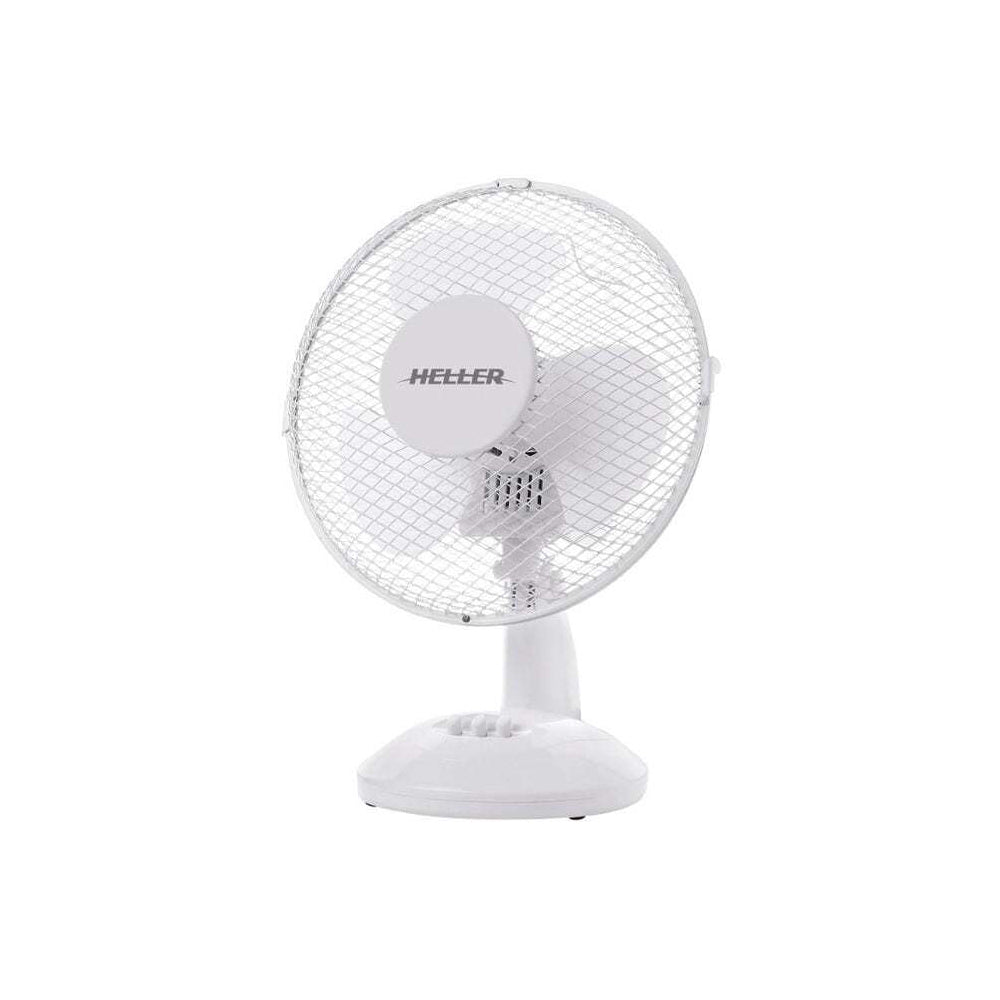 2PK Heller 23cm Compact Cooling Home/Office Desk Fan 20W - White