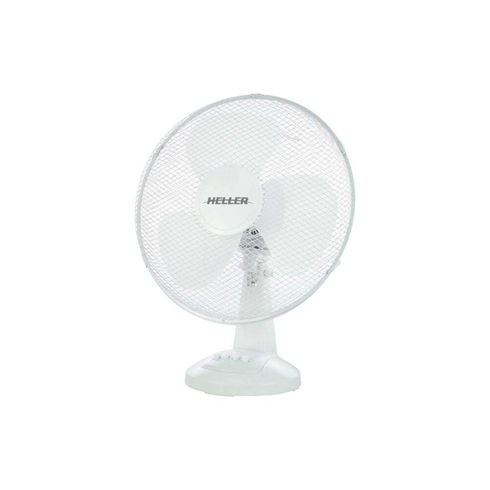 Heller 40cm Cooling Home/Office Desk Fan 40W - White