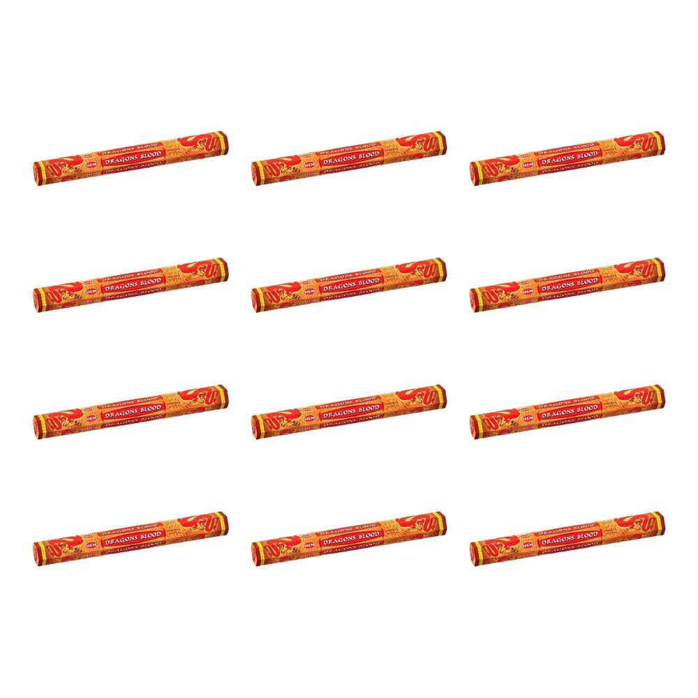 12x 20pc HEM Hexa Dragon Blood Scent Incense Sticks Meditation Fragrance