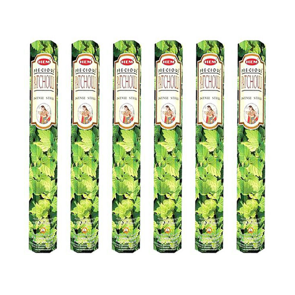 6x 20pc HEM Hexa Precious Patchouli Scent Incense Sticks Meditation Fragrance