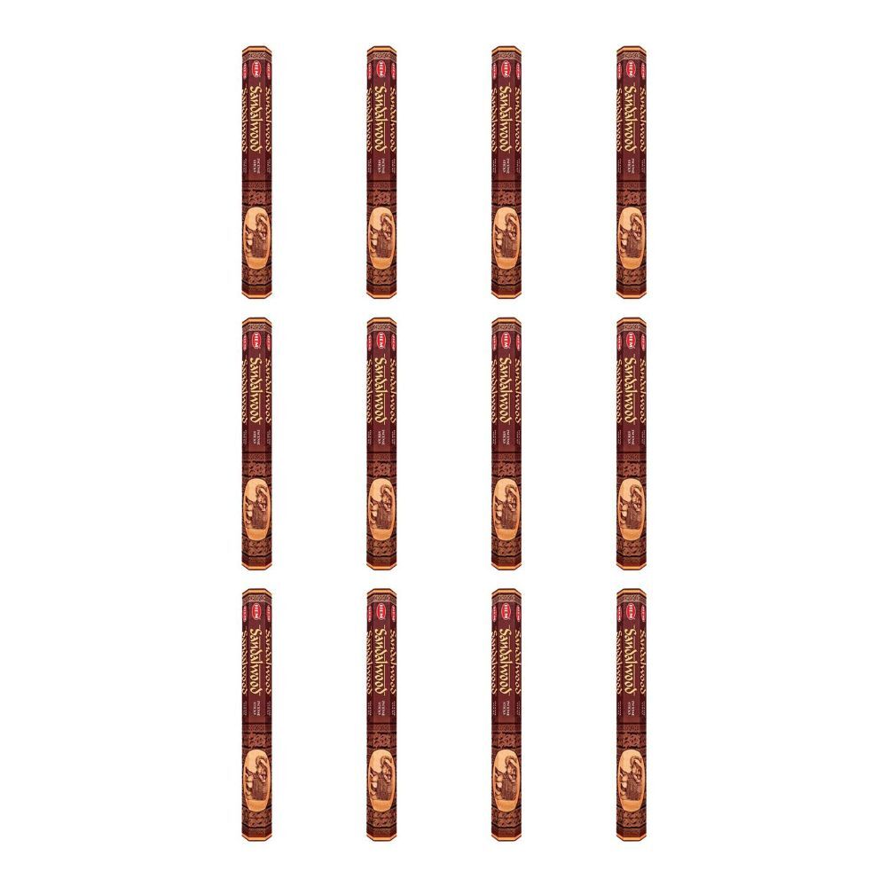 12x 20pc HEM Hexa Sandalwood Scent Incense Sticks Meditation Fragrance
