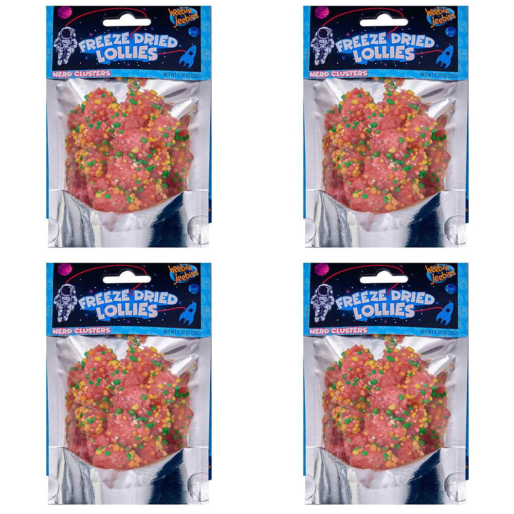4PK Heebie Jeebies 20g Freeze Dried Nerds Gummy Clusters Mini Pack