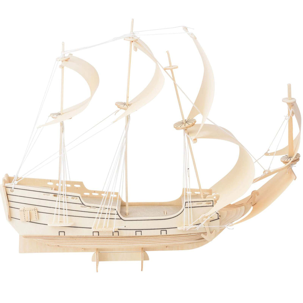 128pc Heebie Jeebies HMS Endeavour Ship 3D Puzzle Building Kit 8+