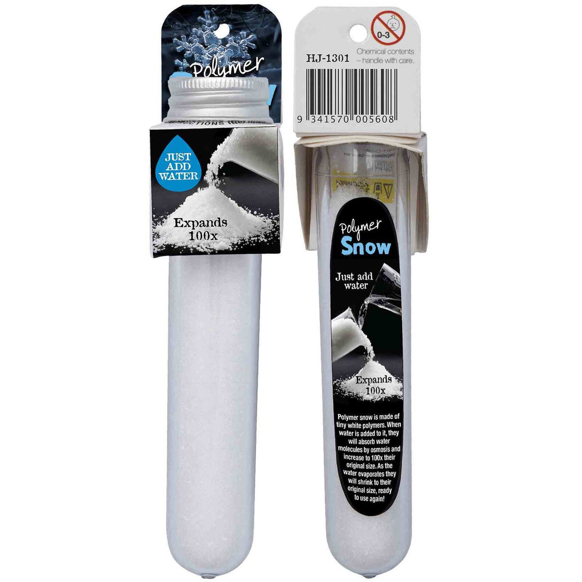 4PK Heebie Jeebies Test Tube Kids Science Experiment Polymer Snow