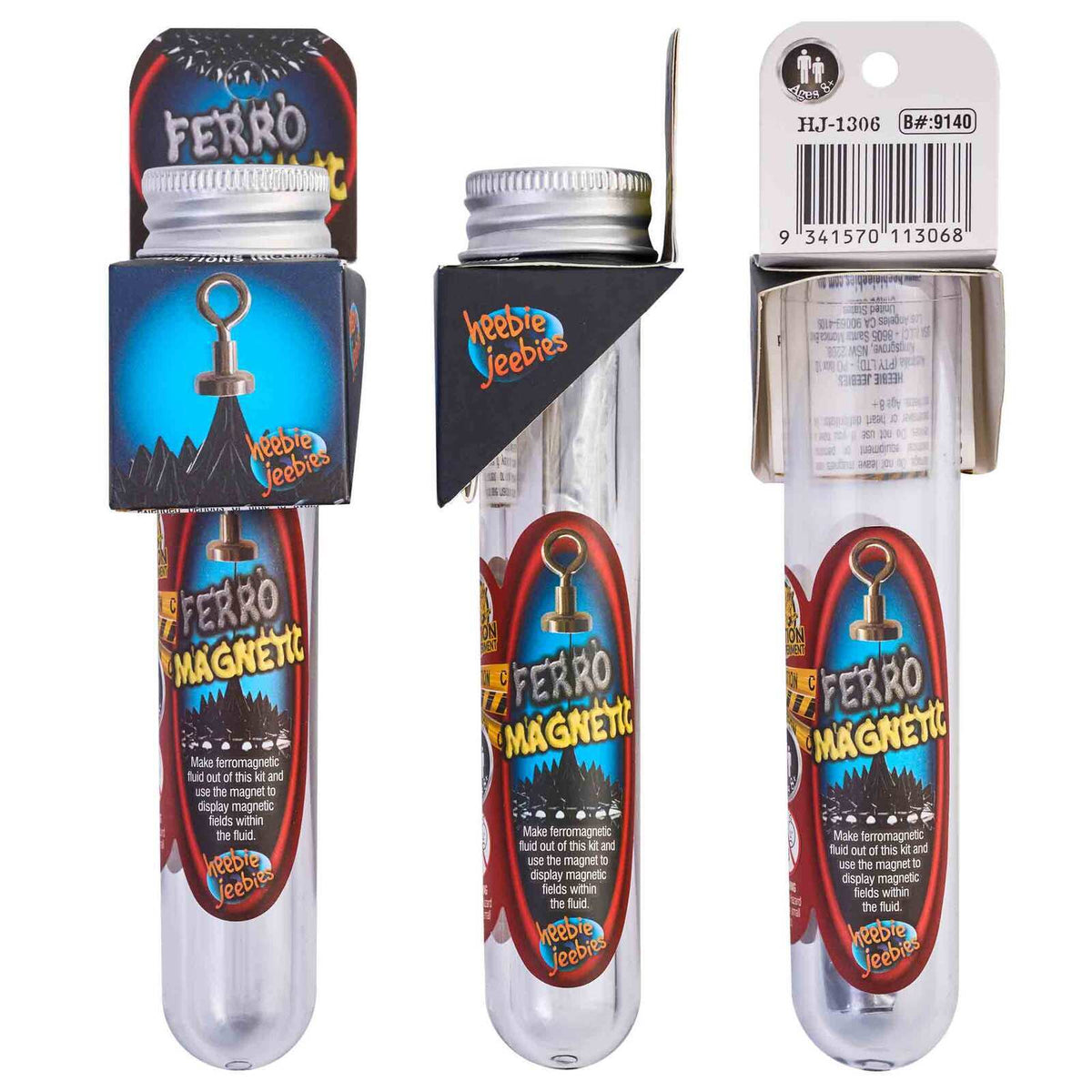 4PK Heebie Jeebies Test Tube Ferromagnetic Fluid Kids STEM Toy Kit Asst 8+