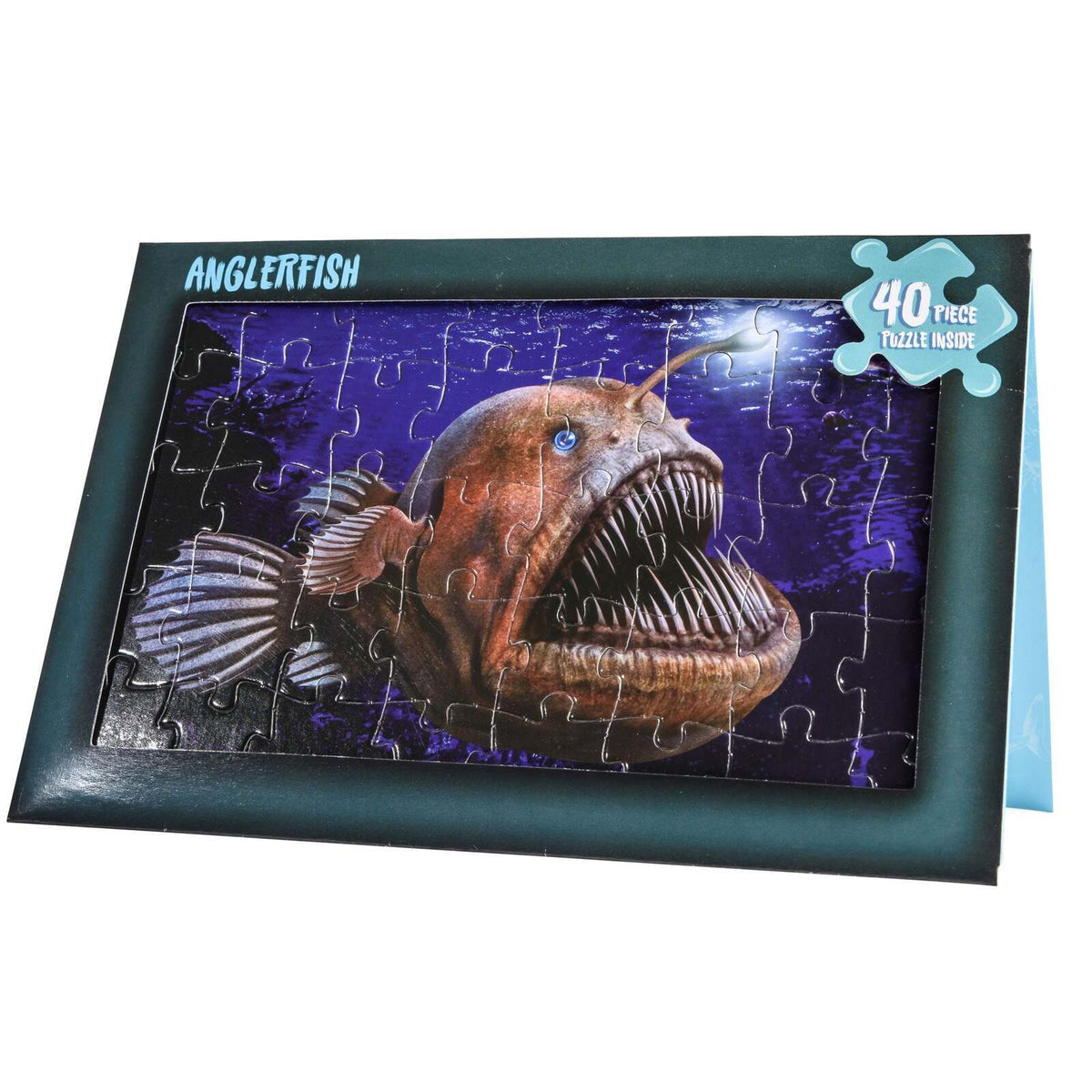 8x Heebie Jeebies Birthday Greeting Card w/ 40pc Jigsaw Puzzle Anglerfish