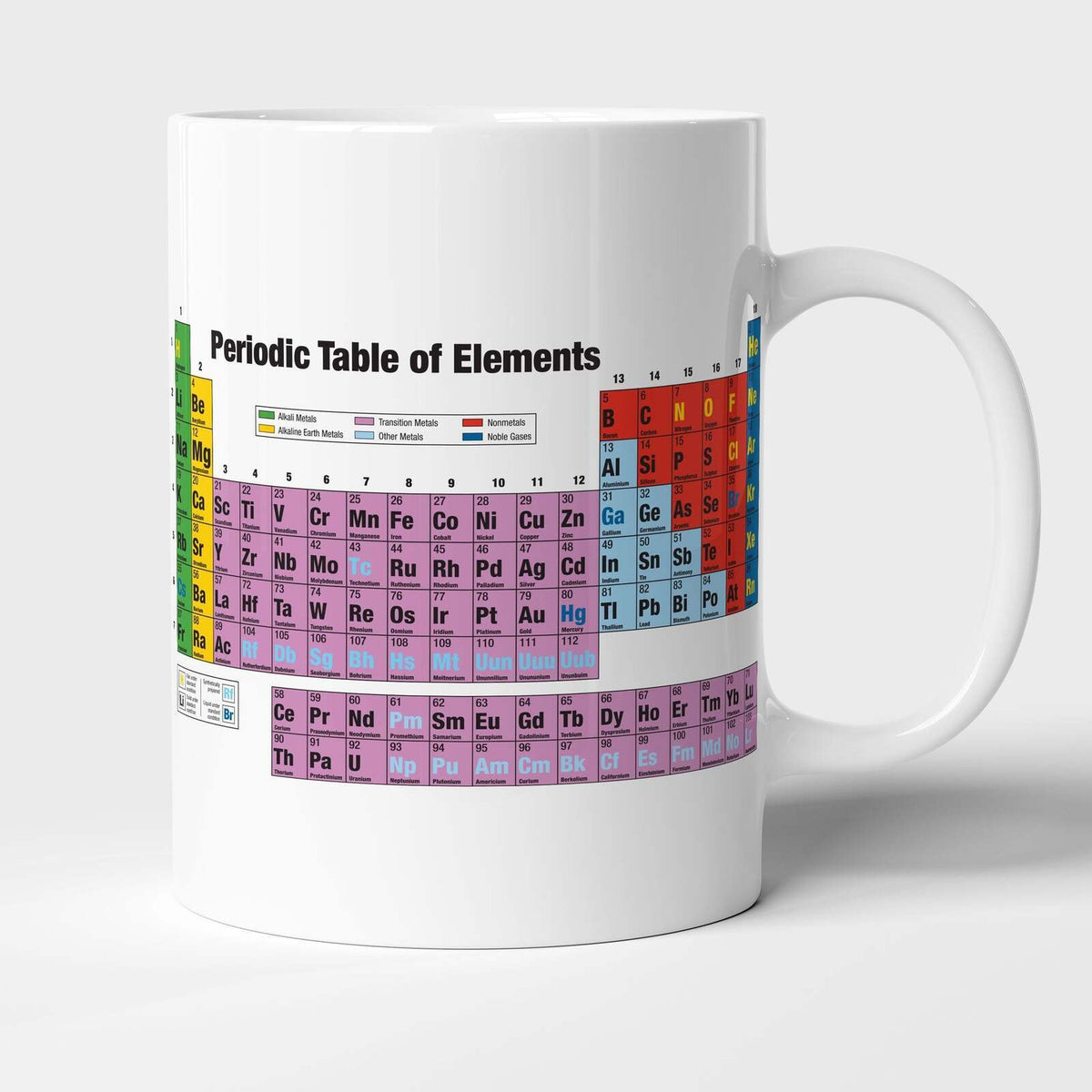 2PK Geek Culture Periodic Table Mug Coffee/Tea Drinking Cup 9.5cm