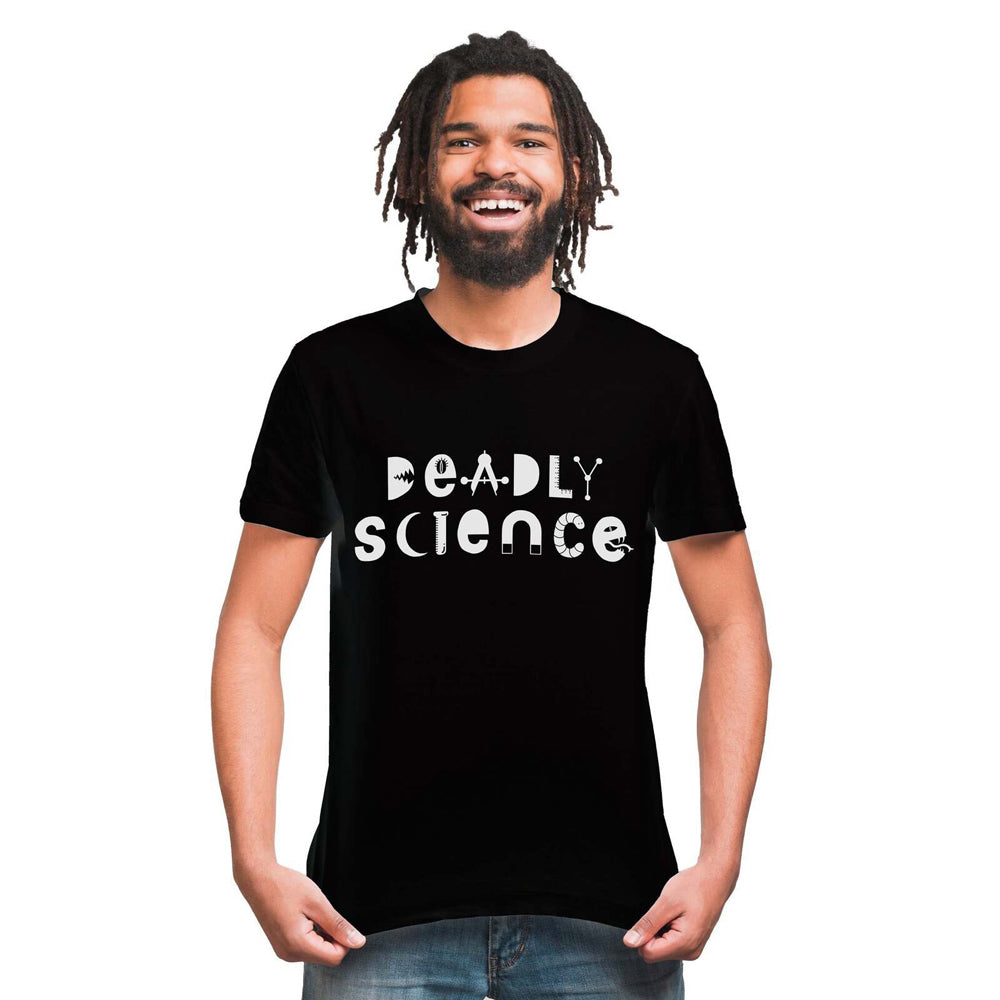 Geek Culture Unisex Deadly Science T-Shirt Cotton Black