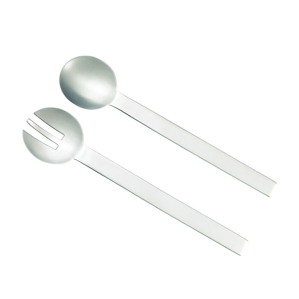2x 2pc Essen Silver Salad Serve Set 29cm Spoon Fork Stainless Steel Serveware