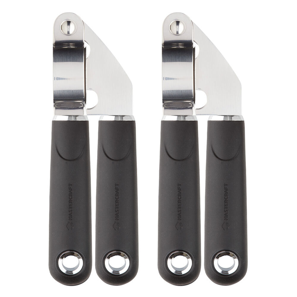 2PK MasterCraft Soft-Grip Stainless Steel Garlic Press