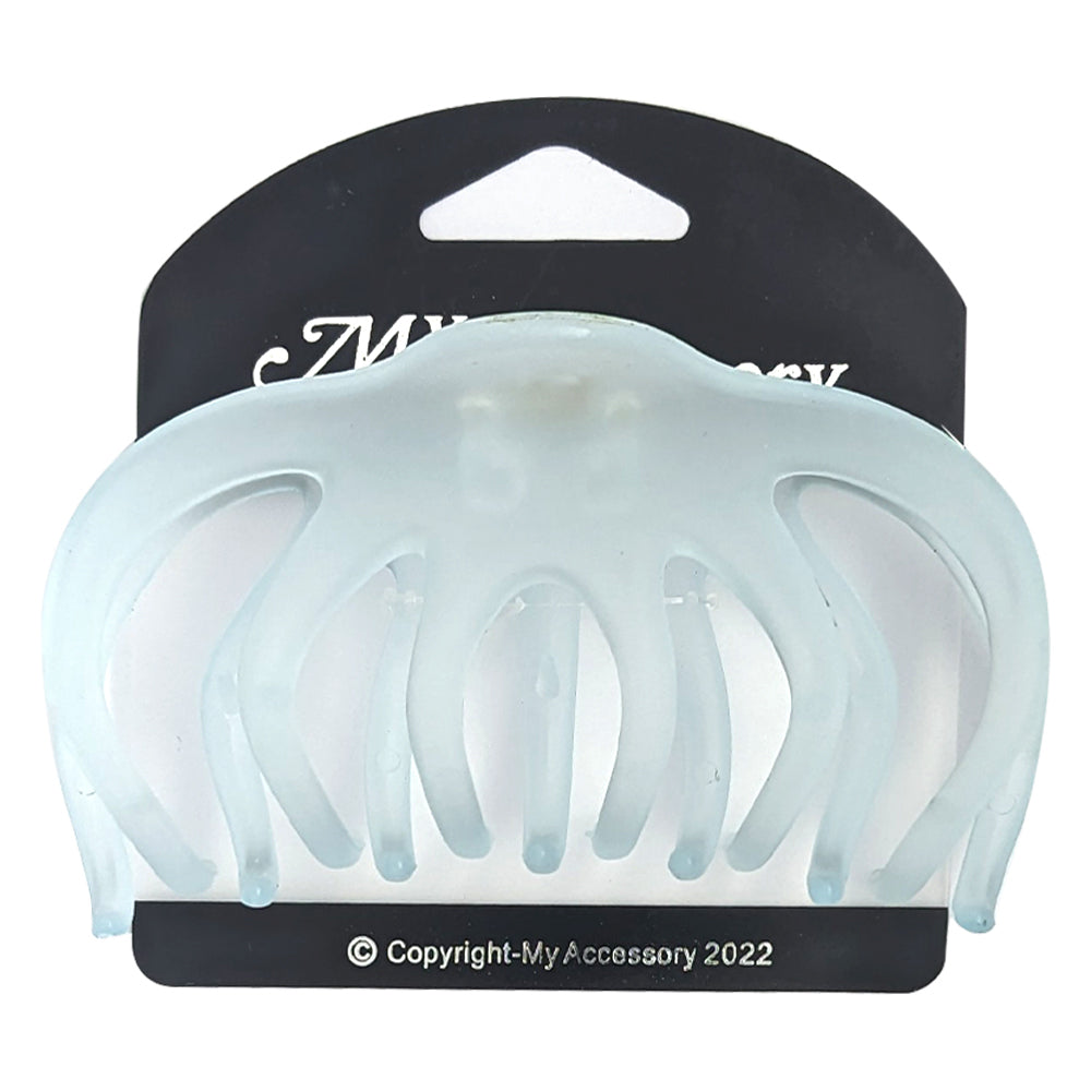 12PK My Accessory 10.5cm Melrose Hair Clip Octopus Frosted Assorted Accessory