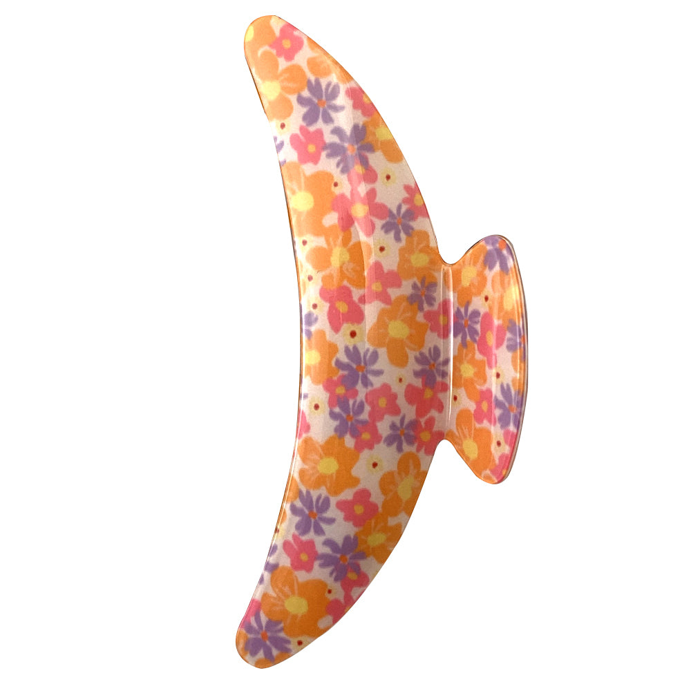 4PK Hair Accessories Melrose 12.5cm Clip Pink/Peach Floral Accessory