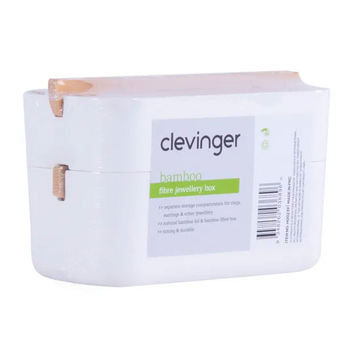 2pc Clevinger Bamboo Fibre Jewellery Box Set