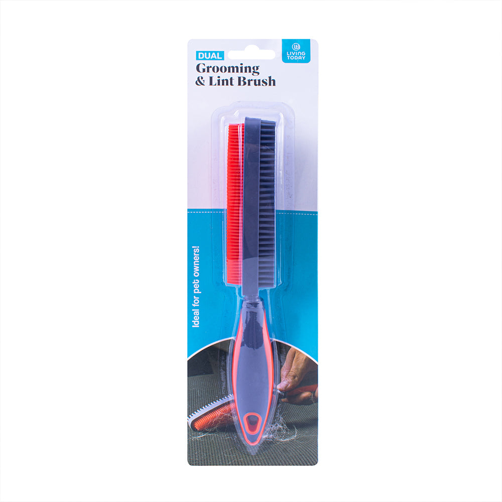 2PK Living Today Silicone Dual Grooming And Lint Brush 26x4x5cm