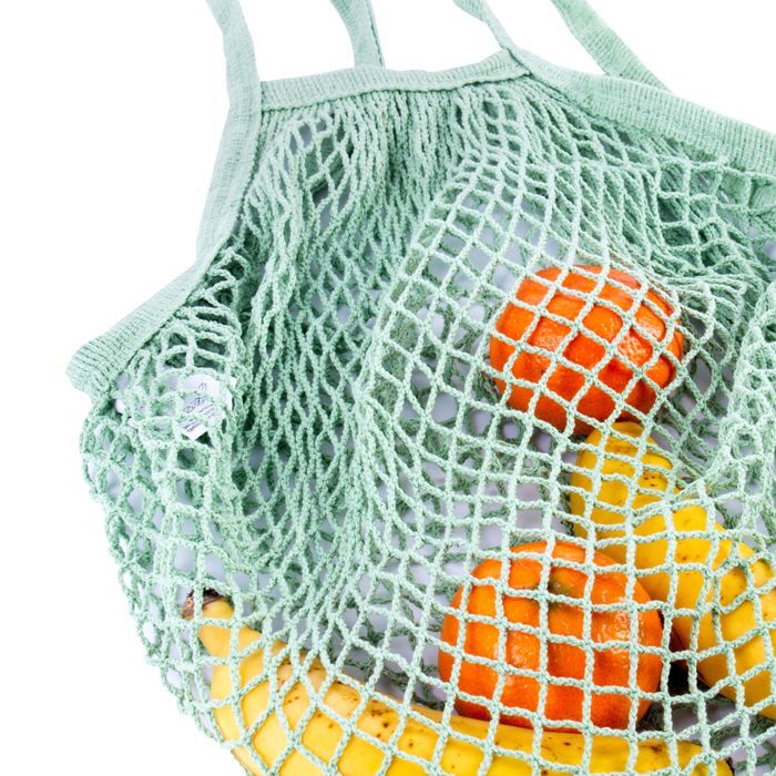 2PK Clevinger Eco Cotton Net Shopping Tote Bag 30x40cm Assorted