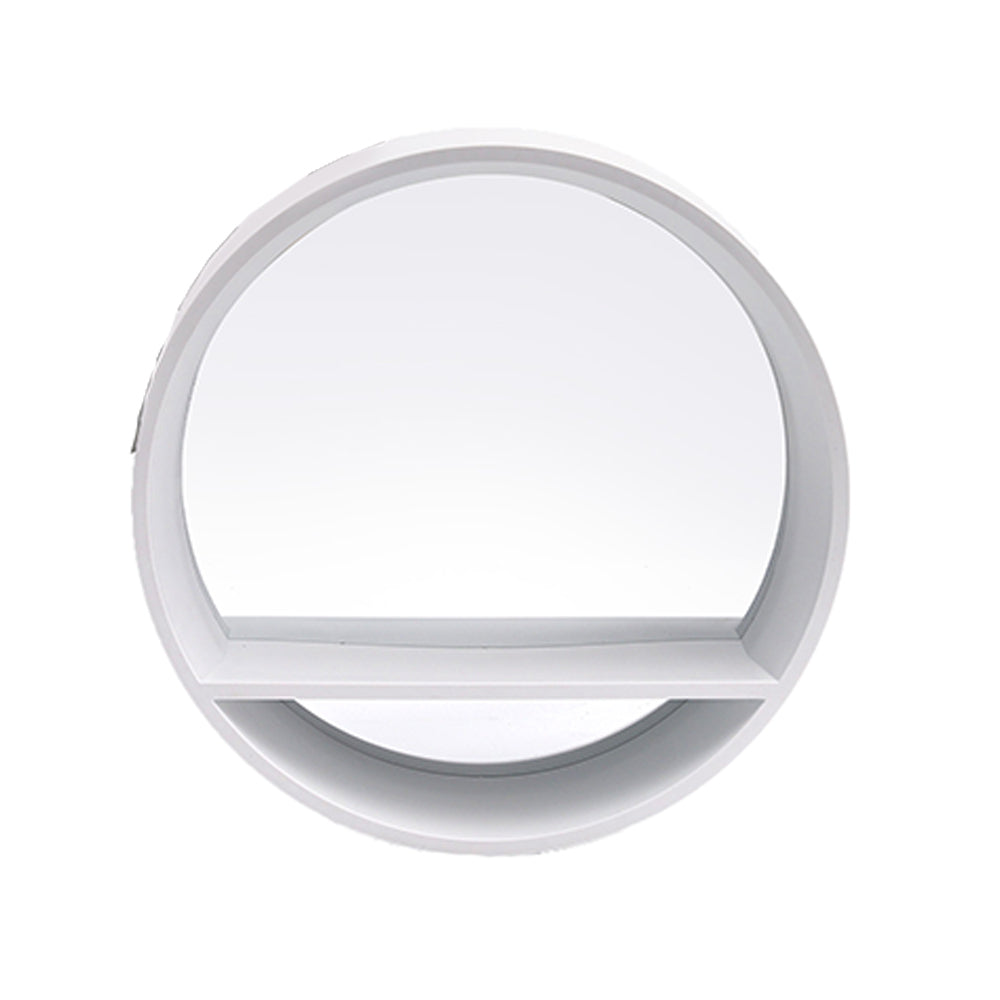 2PK Unigift Home Wall Decor Mirror W Shelf 32cm Assorted