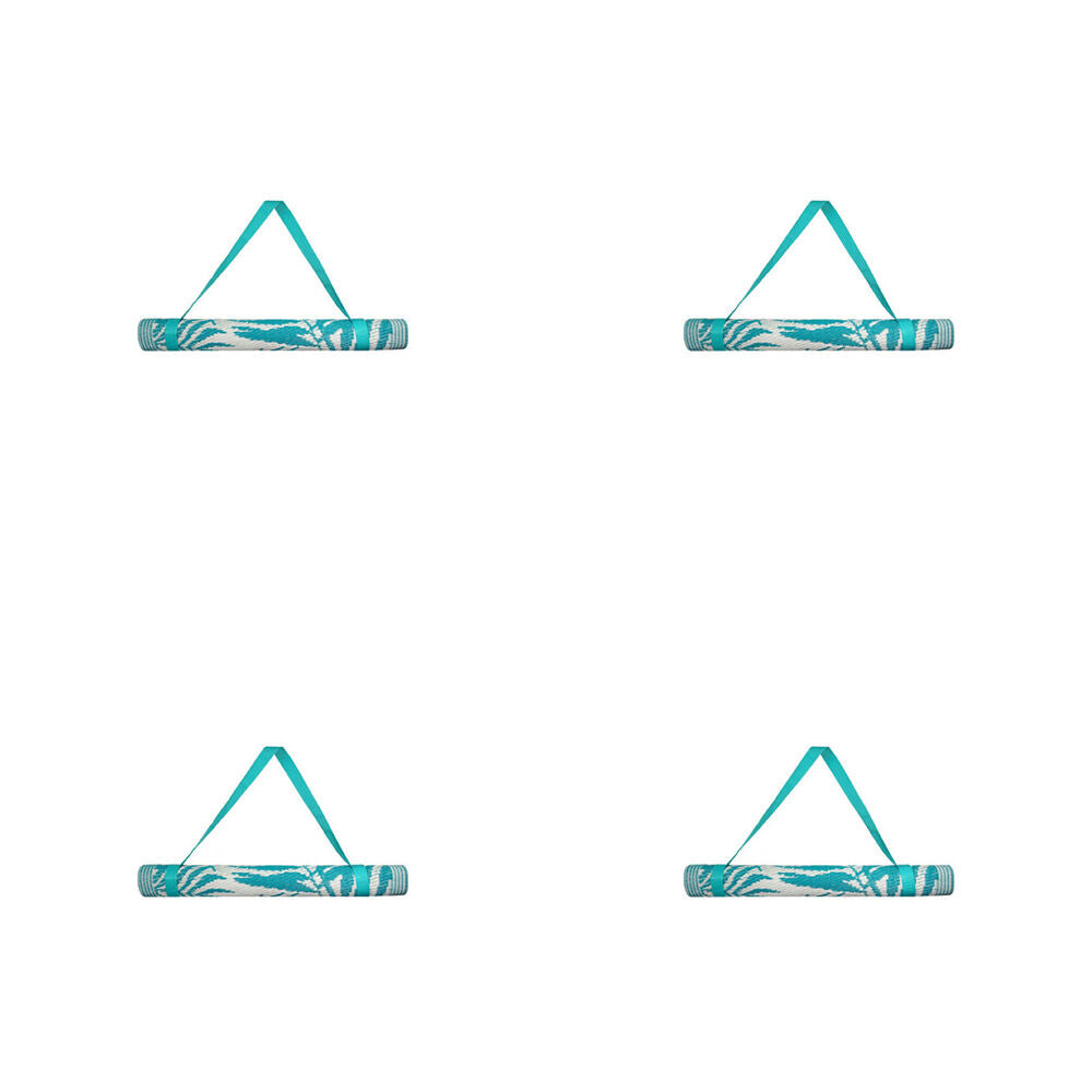 4PK Jemark Beach Mat Assorted 70x145cm Yellow/Teal/Aqua/Pink