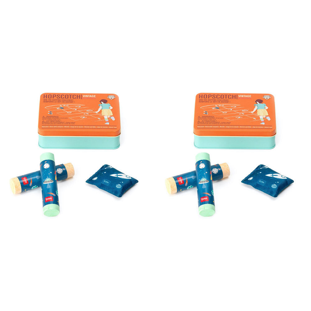 2PK Legami Hopscotch Assorted Colour Chalk w/ Metal Box Set