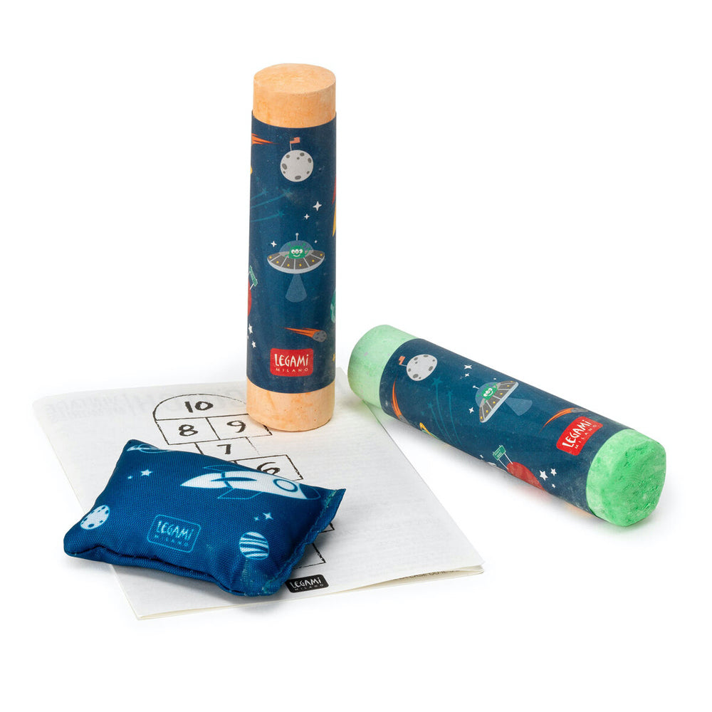 2PK Legami Hopscotch Assorted Colour Chalk w/ Metal Box Set